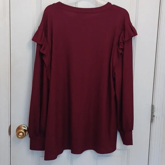 EUC - LULAROE - BRIELLE TOP - LONG SLEEVE - 2XL - Picture 6 of 8